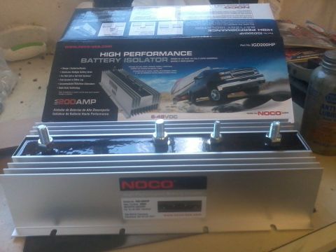 1995 Ford F-150 - A NOCO high performance battery isolator is shown with its product packaging.