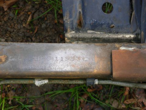 1983 Ford Bronco - After a lot of searching & cup-brushing, I found the 2nd frame VIN on the passenger rail top, just behind the reinforcement & skidplate. Th…
