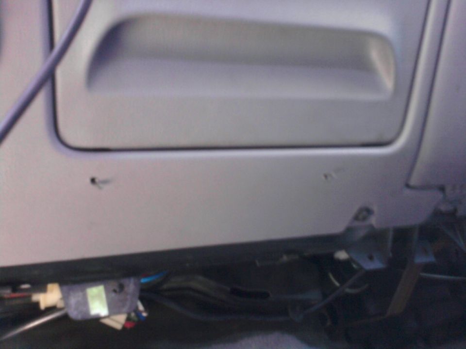 Where a CB Radio used to be mounted I'm suspecting...
