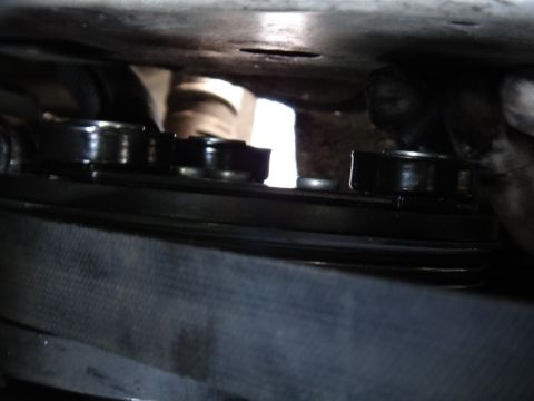 2003 Ford Taurus - AC clutch pulley detail, likely from an engine bay.