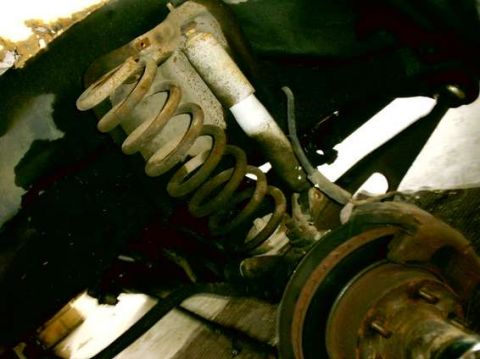 1980 Ford Bronco - Drivers side in the process of being disassembled.