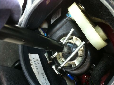 1996 Ford Bronco - This is how the neutral safety switch I made works. The shifter completes the circuit for the neutral safety ground input. The springs are…