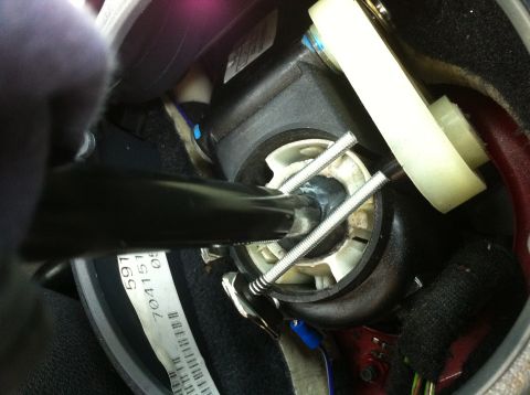 1996 Ford Bronco - This is how the neutral safety switch I made works. The shifter completes the circuit for the neutral safety ground input. The springs are…