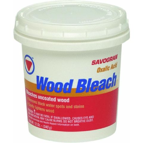 1986 Ford Bronco - This is a container of wood bleach, not a vehicle part. The label provides instructions and warnings for use.