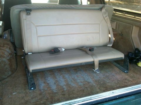 1987 Ford Bronco - The completed project. Seat belts are all attached to the seat which made this project very simple.
