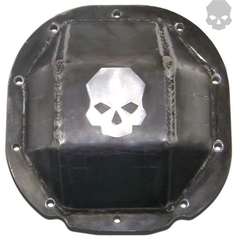 1992 Ford Bronco - This custom differential cover features a skull emblem and branding from Supermotors.net.