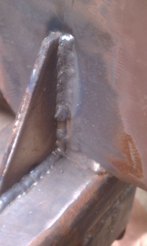 1979 Ford Bronco - Welded metal brackets, likely part of a custom fabrication or repair.