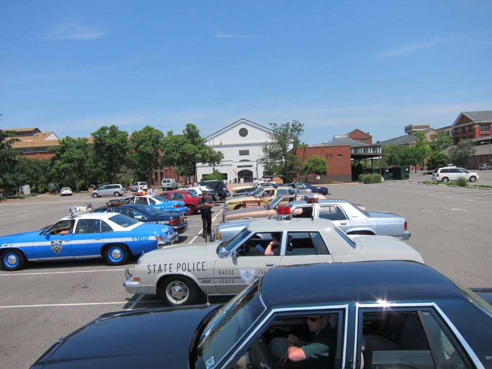 Large lot of classic police cars including NYPD and Rhode Island State Police