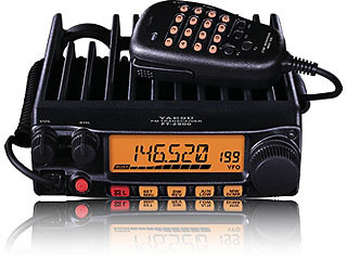 1996 Ford Bronco - Close-up of a Yaesu FT-8900R mobile radio, a common component in vehicle communication systems.