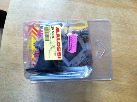 1981 Garelli Rally Sport - Malossi Reed Valve Kit, part number 20 5039, is packaged for sale.