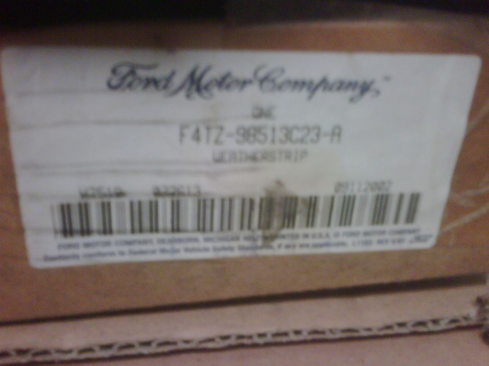 Ford Motor Company weatherstrip part F4TZ-98513C23-A