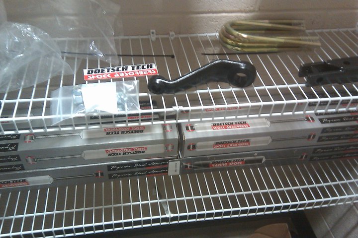 shocks, drop pitman arm, ubolts, drop track bar bracket