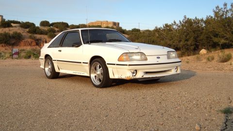 1989 Ford Mustang - 1989 Ford Mustang GT in a desert setting.