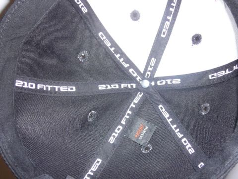 1988 Ford Bronco - The interior of a fitted cap shows branding and patent information on its sweatband.