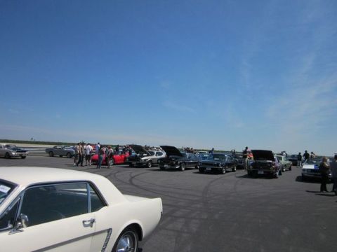 1991 Ford LTD Crown Victoria - A gathering of vintage automobiles are displayed at an outdoor car show on a sunny day.