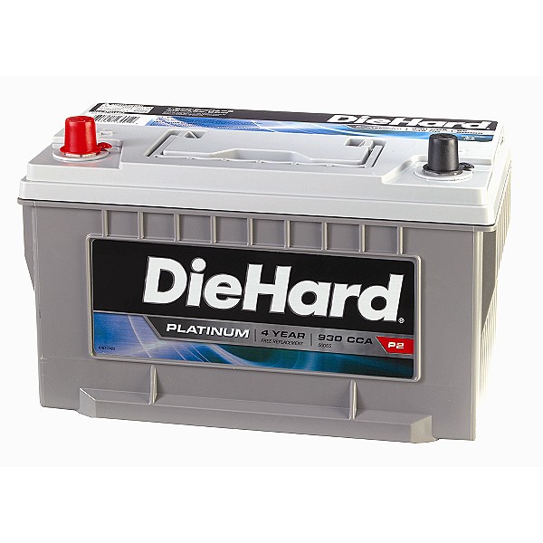 DieHard Platinum car battery with 930 CCA