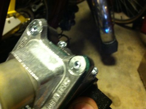 1981 Garelli Rally Sport - Metal motorcycle part, likely a component for an engine, shows 'MADE IN ITALY' marking.