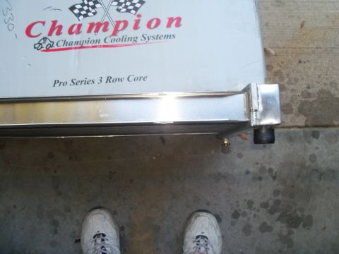 1979 Ford Ranchero - 2 1/4" wide 3 row Champion radiator