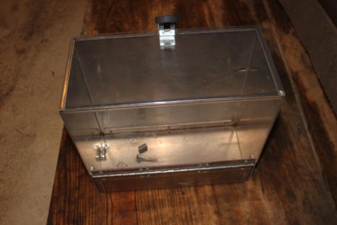 2003 Ford Crown Victoria - rear police perp package storage bin (driverside)