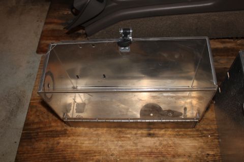 2003 Ford Crown Victoria - rear police perp package storage bin (passangerside) with jack hook