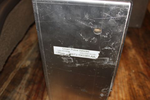 2003 Ford Crown Victoria - rear police perp package storage bin (passangerside) with jack hook