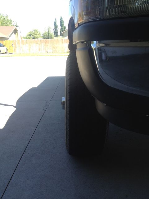 1997 Dodge 2500 - Hub distance outside of wheel/tire.