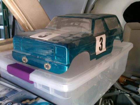 1986 Ford Bronco - This is a model car body shell, not a full-sized vehicle.