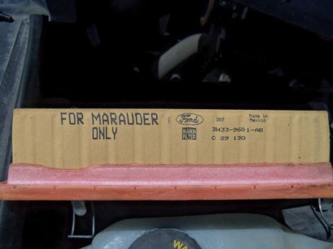 2000 Mercury Grand Marquis - This air filter is specifically labeled for the Marauder model.