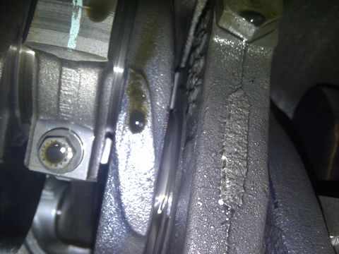 1986 Ford Bronco - Engine crankshaft and connecting rod assembly, showing internal engine components.