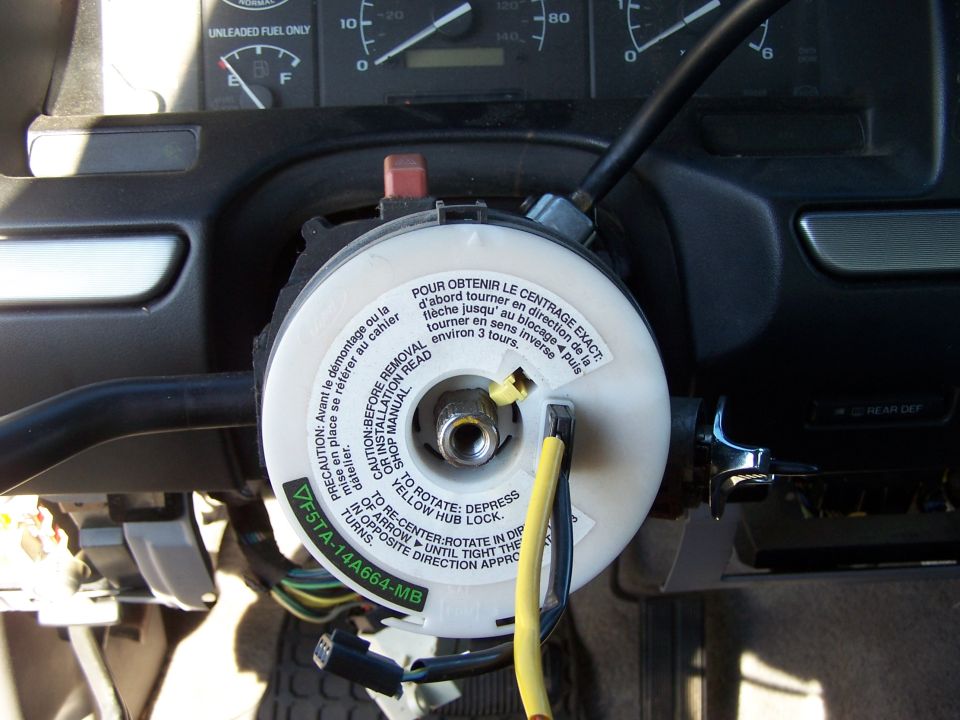 steering wheel clock spring assembly with wiring and instructions