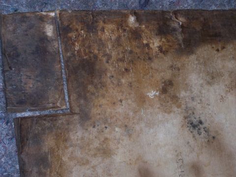 1995 Ford Bronco - This image shows worn carpet and insulation material, not a 1995 Ford Bronco bed liner.