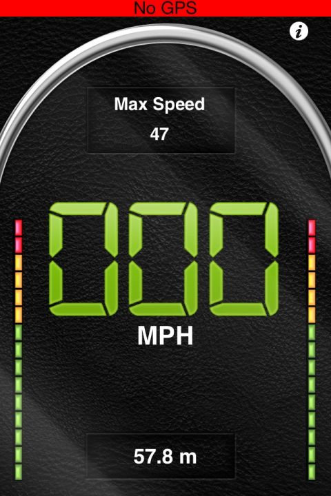 1981 Garelli Rally Sport - A digital gauge displays speed and distance, with a 'No GPS' indicator at the top.