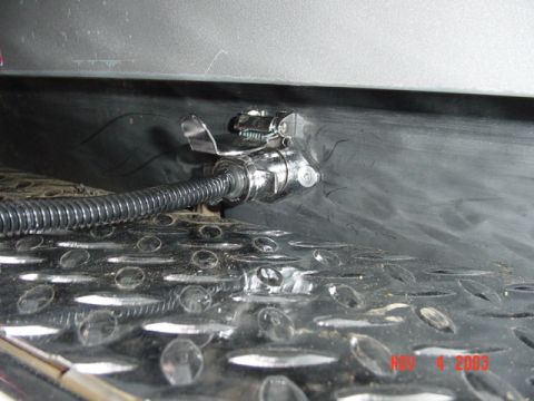 1989 Ford Bronco - Moved the trailer plug up above the bumper