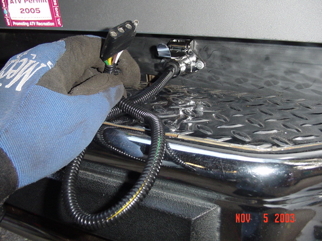 With an adaptor to the stock 4 pin plug