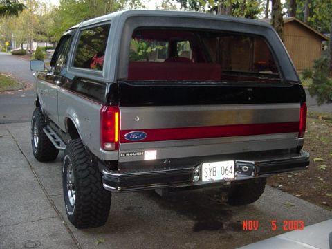 1989 Ford Bronco - New rear veiw