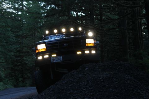 1995 Ford Bronco - This truck appears to be from the 1990s, but it's not a 1995 Bronco.