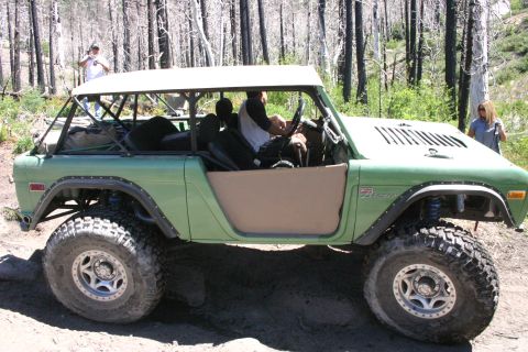 1991 Ford Bronco - This modified Ford Bronco is equipped for off-road adventures with its lifted suspension and tires.
