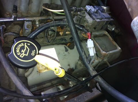 1992 Ford F-150 - Cleaned as much of the grim off as I could. Those spots are peeled off paint.
