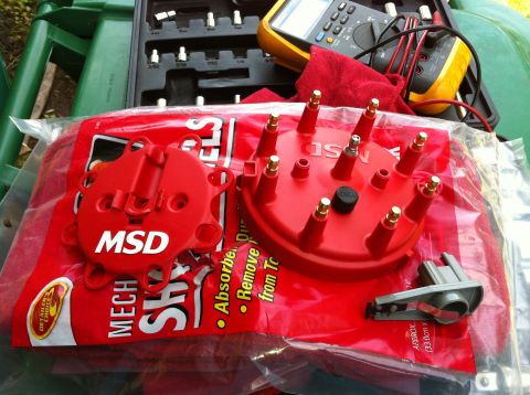 1992 Ford F-150 - New MSD cap and rotor kit.