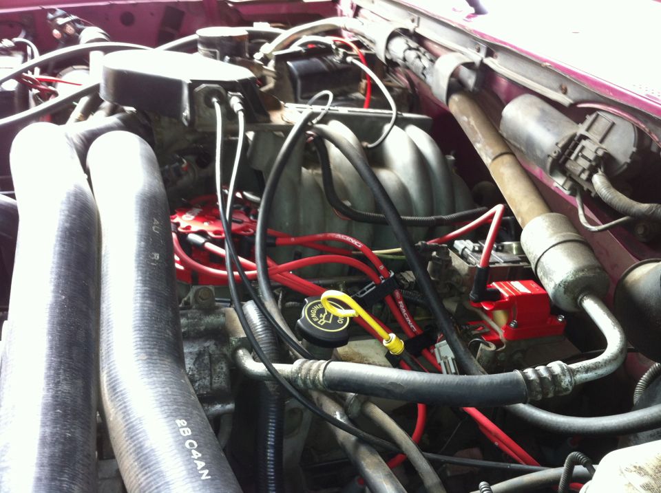 Everything in. Man does she purr now. Plugs are all gapped to .055in.
