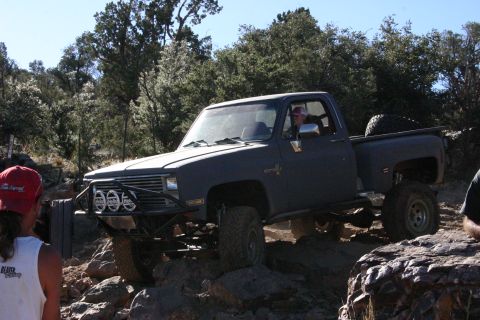1991 Ford Bronco - This pickup truck is equipped with a custom bumper and auxiliary lights for off-road use.