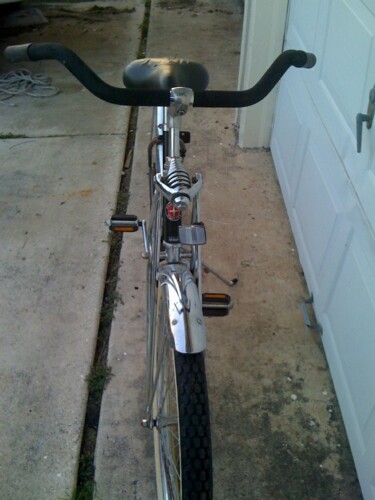 1953 Ford Mainline - This image shows the rear of a bicycle, not a 1953 Ford Mainline as claimed.