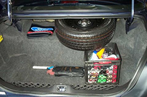 1998 Ford Crown Victoria - A pic with the detail supplies. Since this pic, I have purchased a Galls trunk organizer.