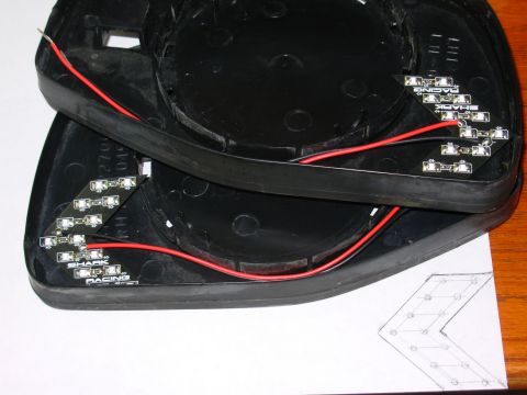 1983 Ford Bronco - Since factory signal mirrors are so hard-to-find, building them is another option. These LED chevrons were made by [url=http://www.sharkrac…