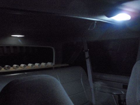 1995 Ford Bronco - Interior view of a vehicle, showing seats and overhead lighting.