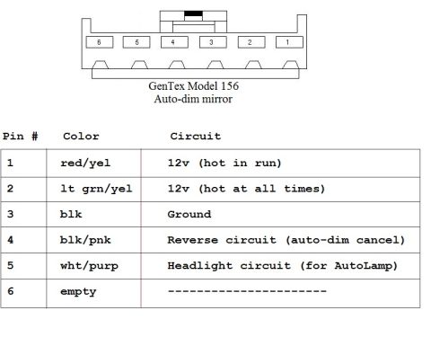 1993 Ford Bronco - GenTex 156 wiring diagram