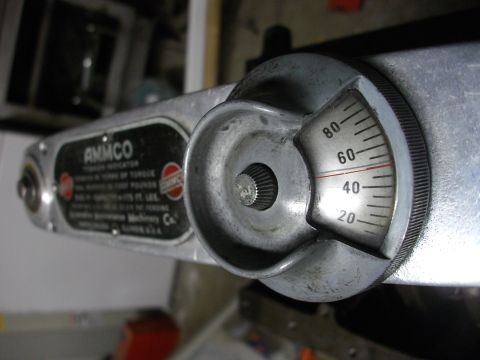 1989 Ford Probe - This AMMCO torque wrench has a dial indicator for measuring torque in foot-pounds.