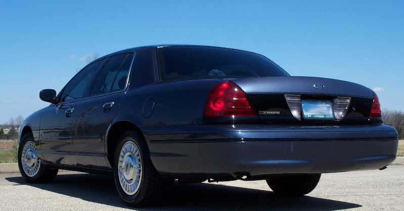 The newly installed tinted 2001 taillamps and rear fasica.