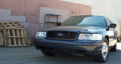 1998 Ford Crown Victoria - Almost got some nails in the new tires while setting up this pic.
