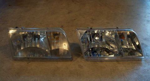 1998 Ford Crown Victoria - Comparison: Old lamp is on the left, the new one is on the right.